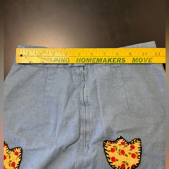 Hand made A-line skirt size 4/5T Crewel embroidered - Picture 4 of 4